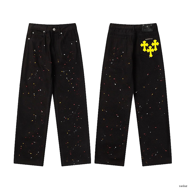 Chrome Hearts Resort Graphic jeans Light Denim Jeans with Premium Look