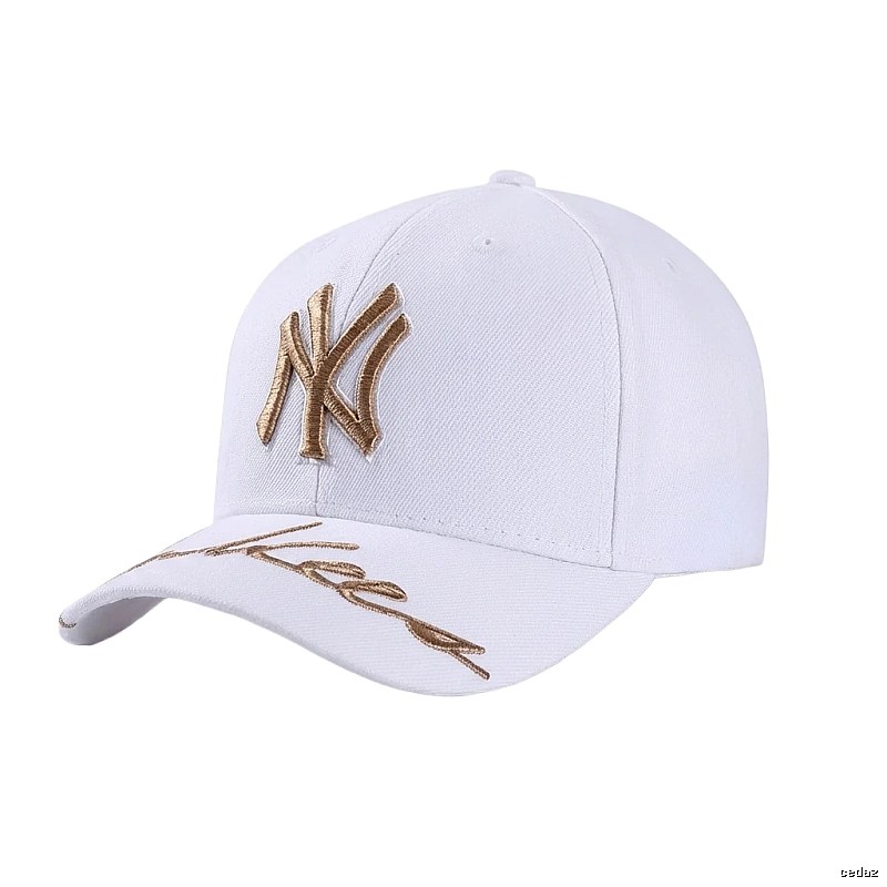 Classic-style white baseball cap of MLB