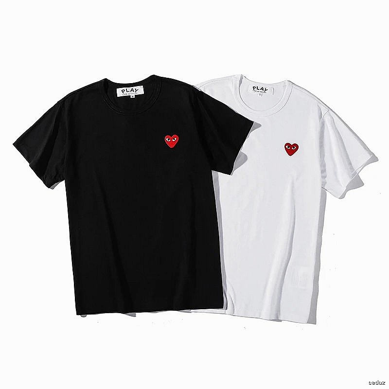 Comme des Garcons PLAY Clean Logo Colorway Heart Logo T-Shirt Travel Styling