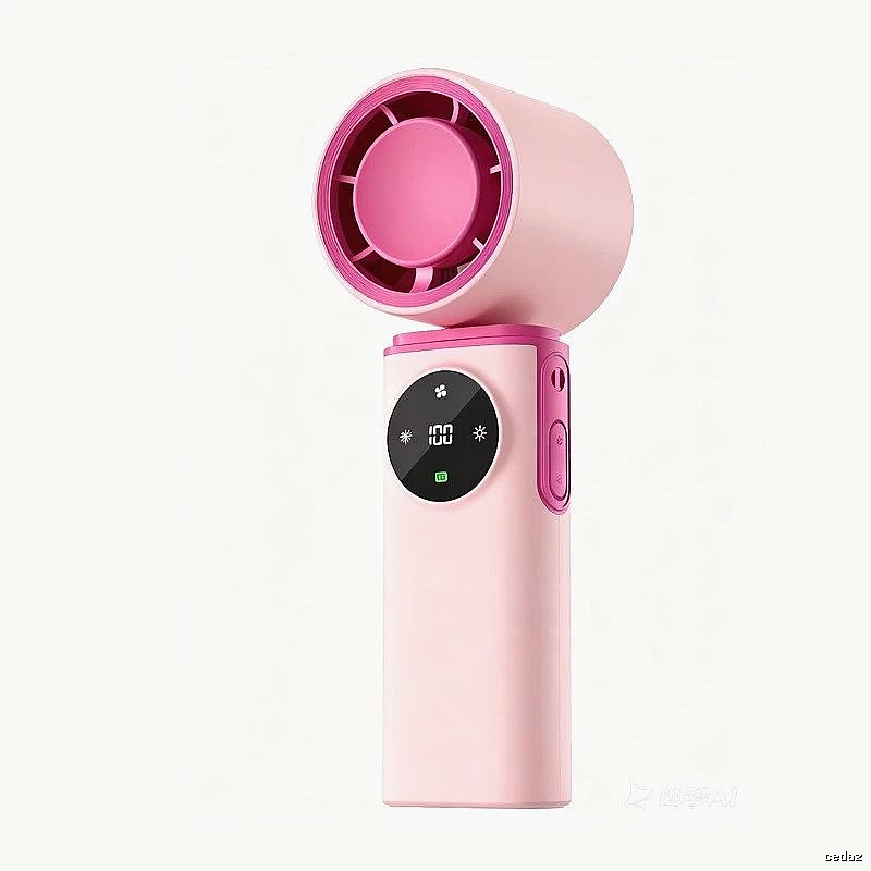Compact Cooling Handheld Cooling Fan Pink Basic Version