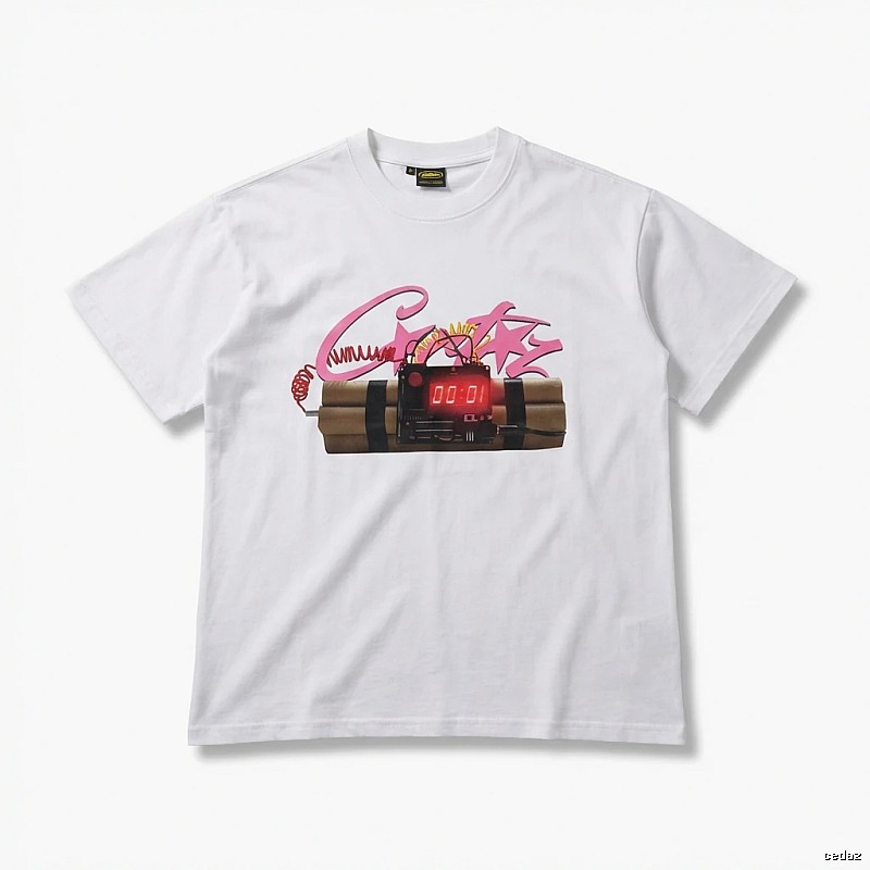 Corteiz Explosive Style White T-shirt