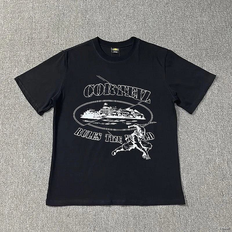 Corteiz Lightweight Logo T-shirt Black Corteiz for Trend Styling