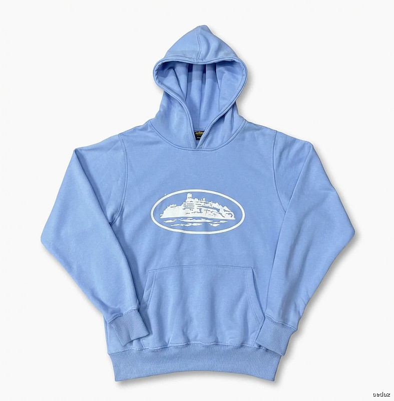 Corteiz Nautical Style Light Blue Hoodie