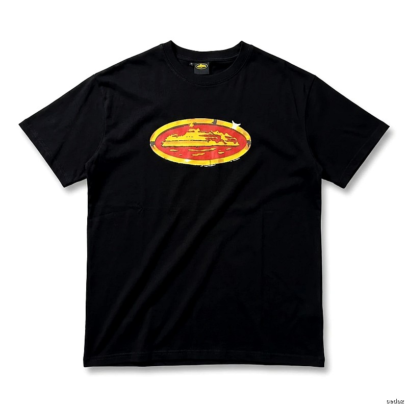 Corteiz Printed Trendy Black T-shirt