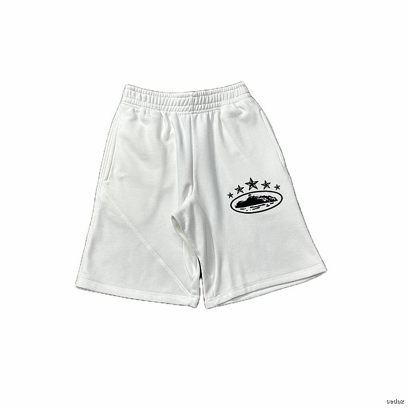 Corteiz star - printed white shorts