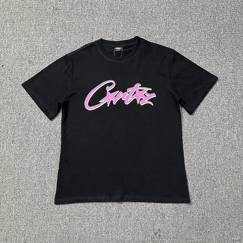 Corteiz Travel Logo T-shirt Black Corteiz with Modern Look