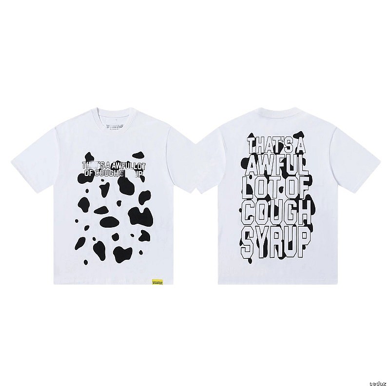 COUGH SYRUP Print Street Style White T-Shirt