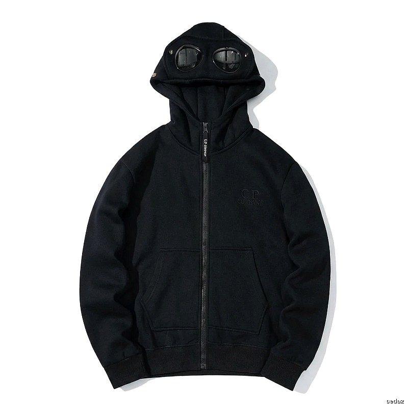 C.P. retro-style black hoodie