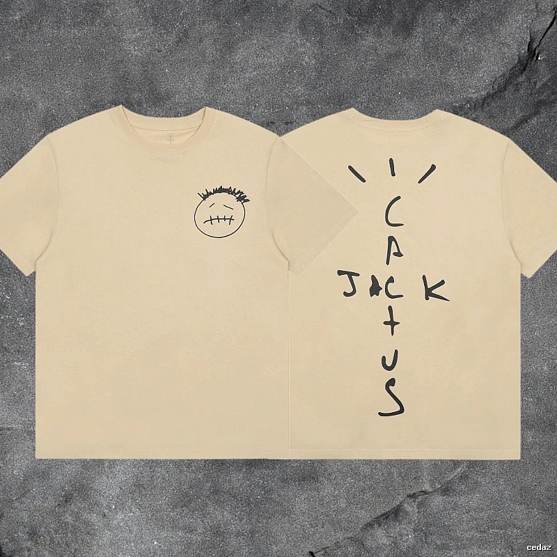 Denim Tears 2031-96 Beige Graphic T-Shirt Warm Weather