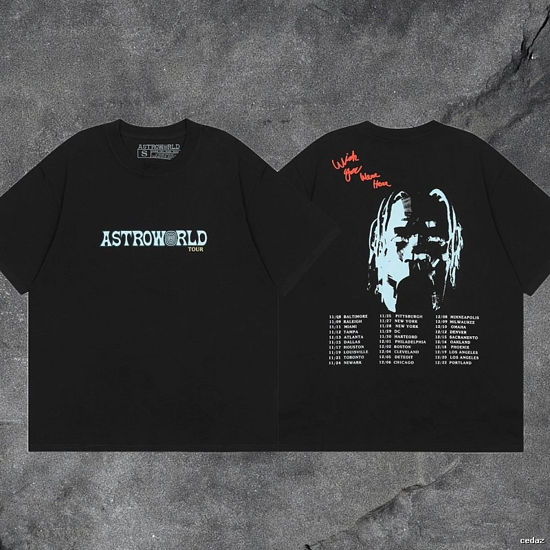 Denim Tears Black Graphic T-Shirt Easy Pairing