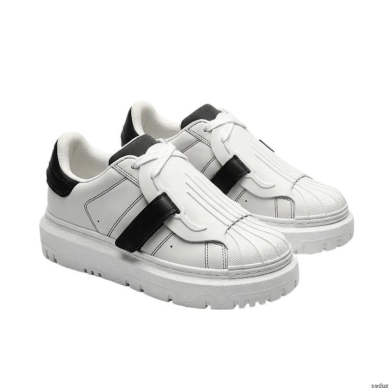 Dior black and white minimalist style board shoes