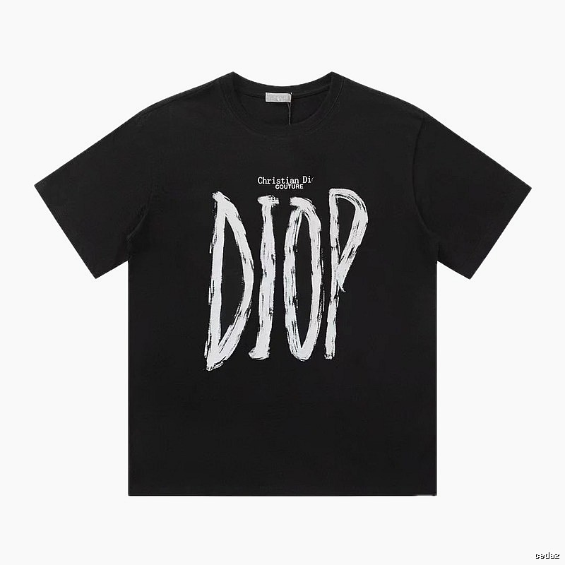 Dior Couture Graffiti Style Black T-Shirt