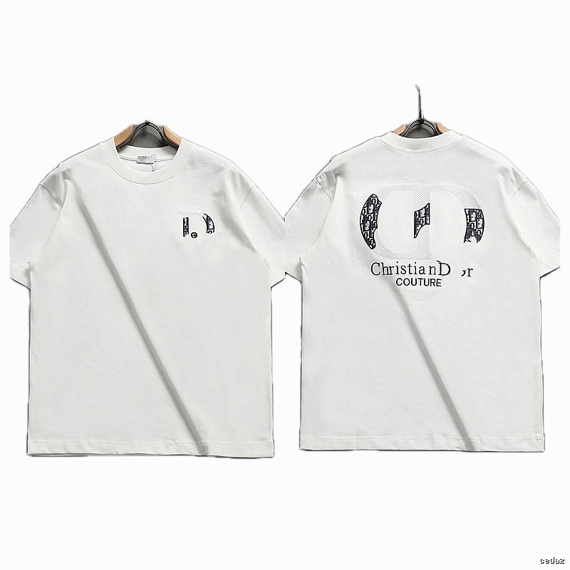 Dior Couture Monogram-style White Short-sleeve T-shirt