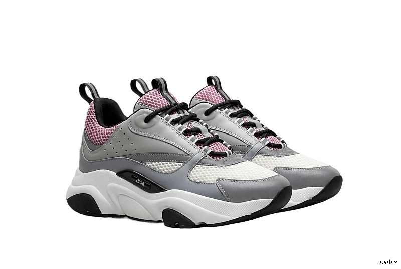 Dior retro-style gray-pink sports shoes