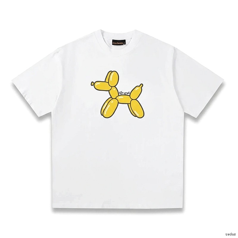 DREW Balloon Dog Simple White T-shirt