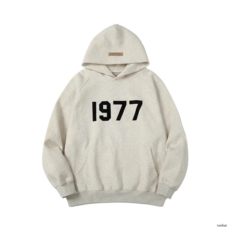 ESSENTIALS 1977 Style Light Grey Hoodie