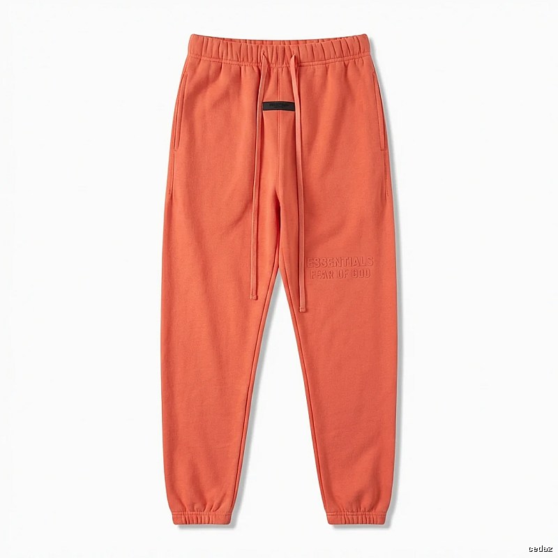 ESSENTIALS Basic Orange Sweatpants