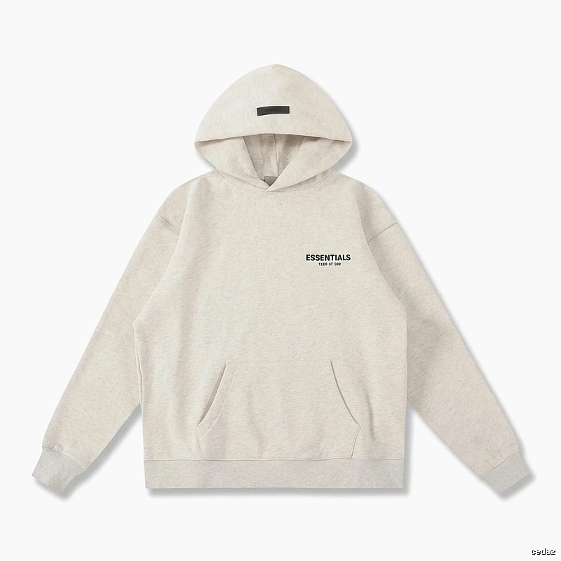ESSENTIALS minimalist light beige hoodie
