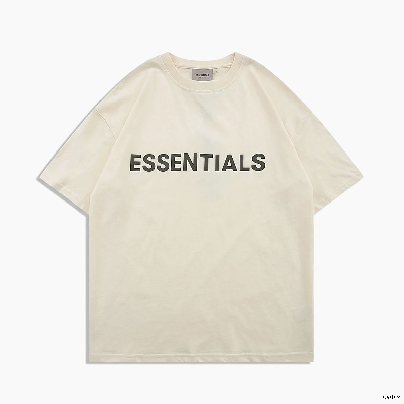 ESSENTIALS minimalist style beige T-shirt