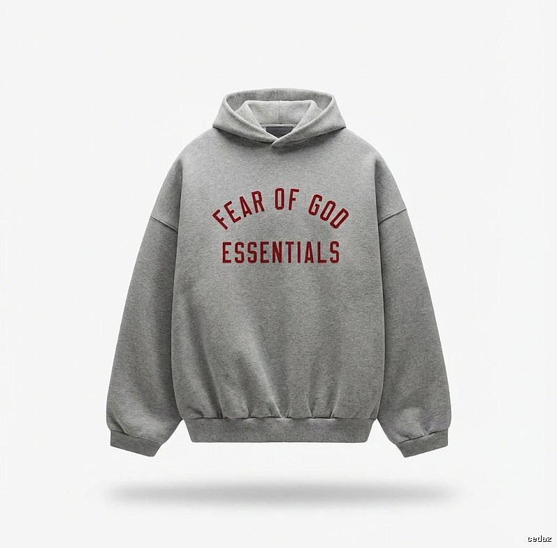 ESSENTIALS minimalist style grey sweatshirt