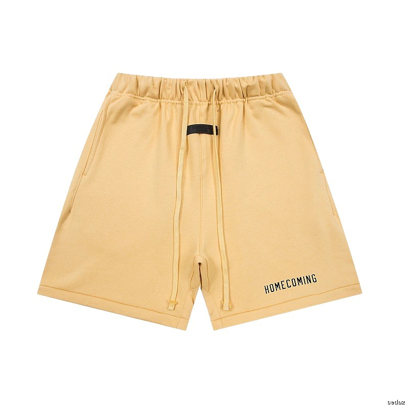 ESSENTIALS minimalist style khaki shorts