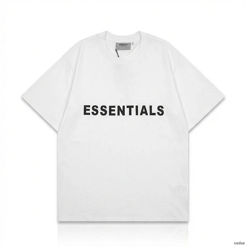 ESSENTIALS minimalist style white T-shirt