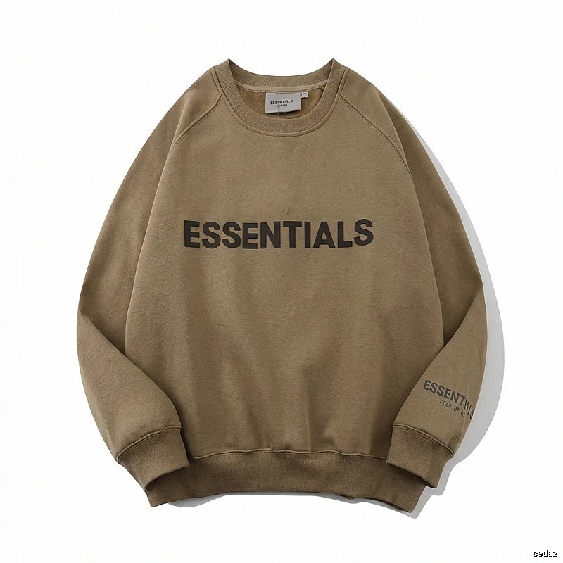 ESSENTIALS Simple Style Khaki Sweatshirt