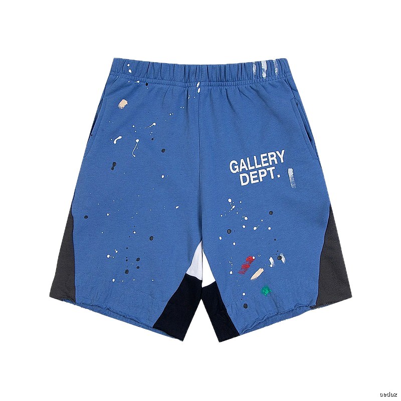 Gallery Dept. graffiti-style blue shorts