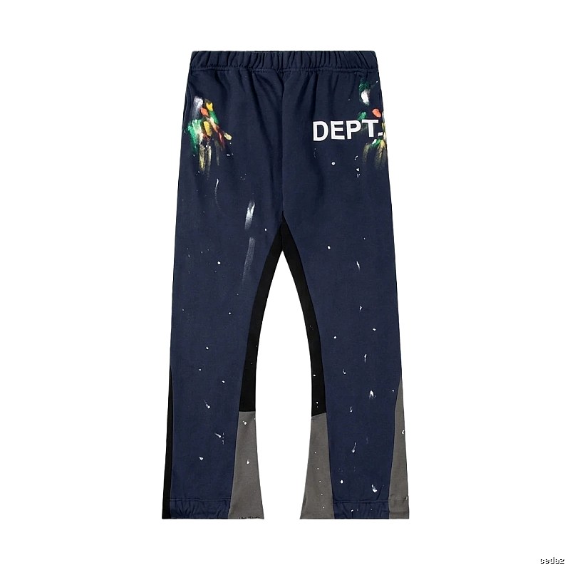 Gallery Dept graffiti-style navy blue pants