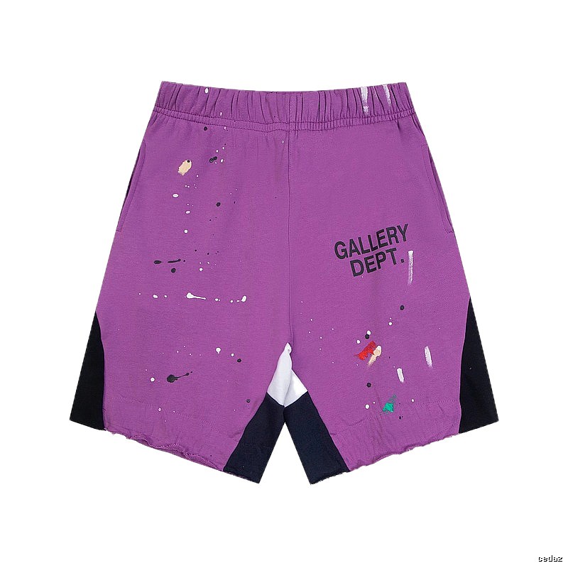Gallery Dept. graffiti-style purple shorts