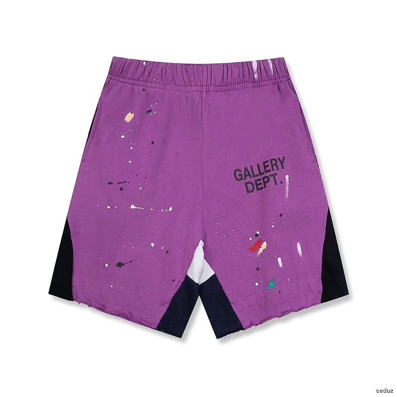 Gallery Dept Graffiti Style Purple Shorts