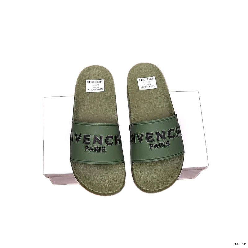 Givenchy Paris Collection Casual Style Army Green Slides