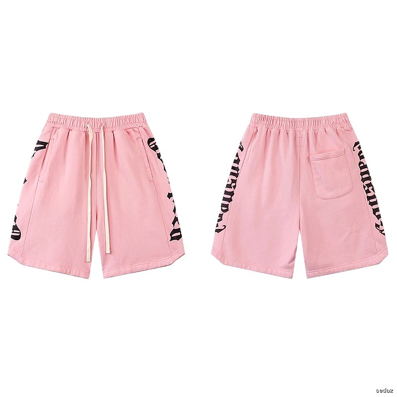 Godspeed Gothic Print Street Style Pink Shorts