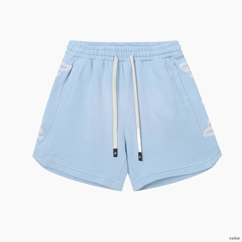 Godspeed Jacquard Street Style Light Blue Shorts