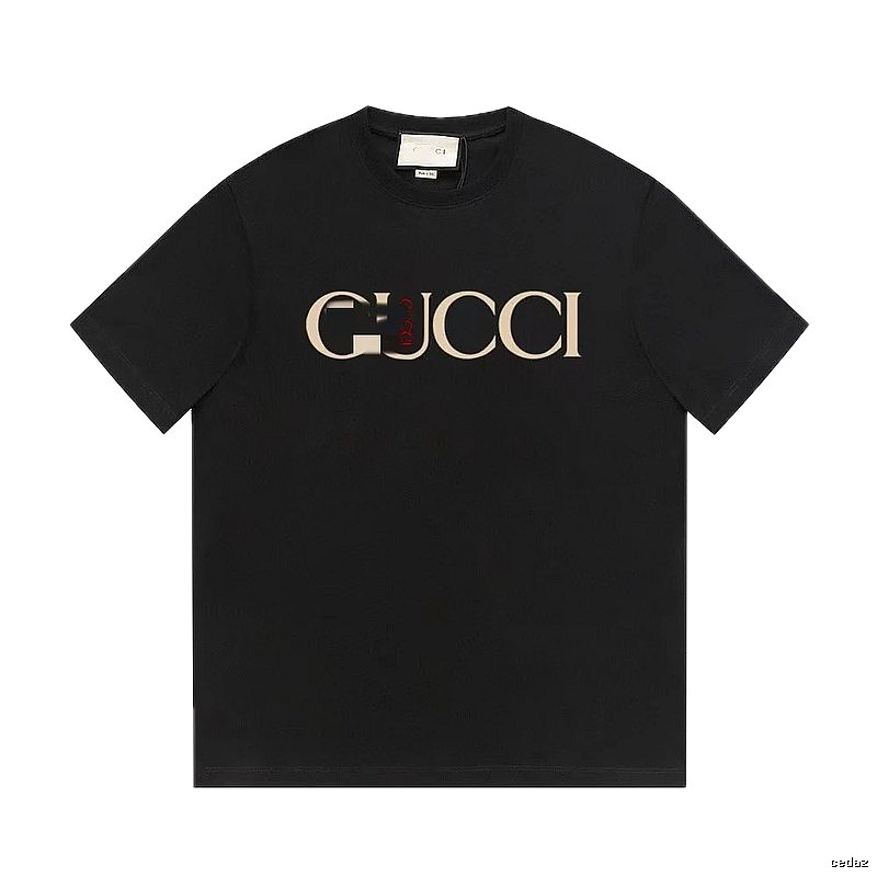 Gucci Classic Print Vintage Style Black T-Shirt