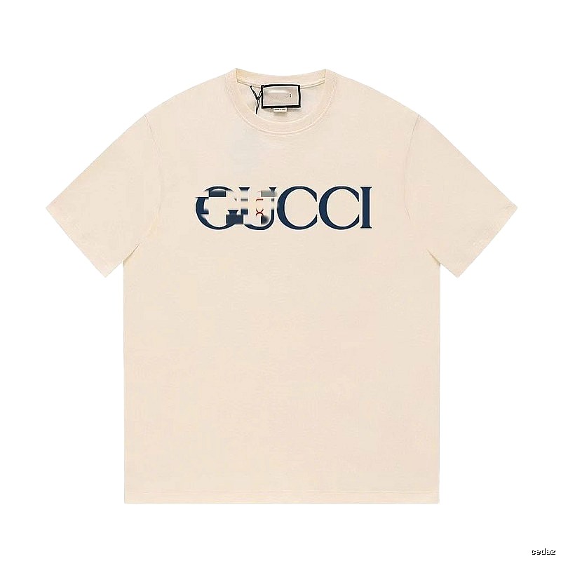 Gucci Classic Printed Casual Style Off-white Short Sleeve T-Shirt