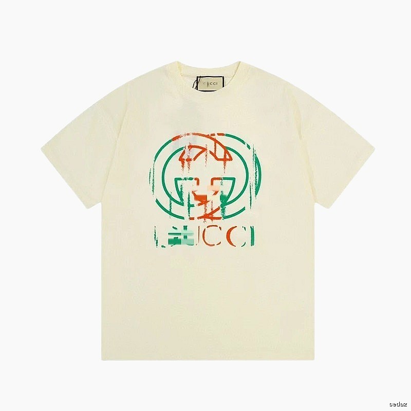 Gucci Double G Graffiti Vintage Style Off-white T-shirt