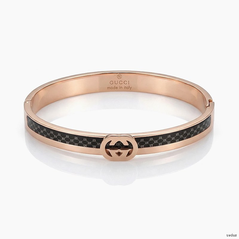 Gucci Double G Vintage Rose Gold Bracelet