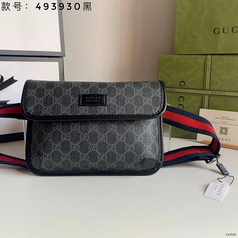 Gucci GG messenger bag Gray Flap Canvas An