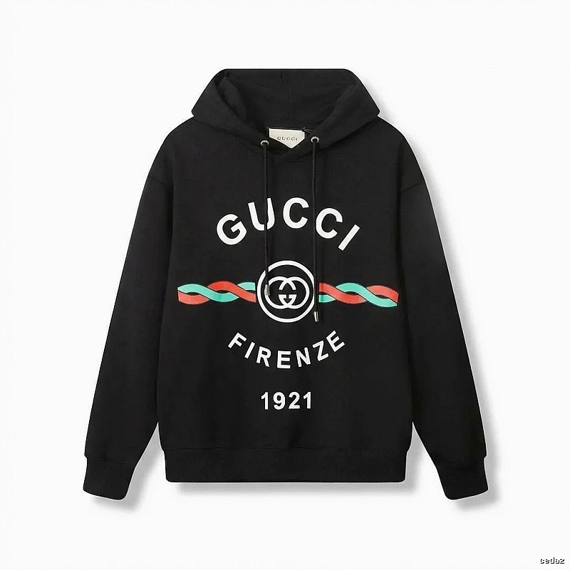 Gucci retro-style black hoodie