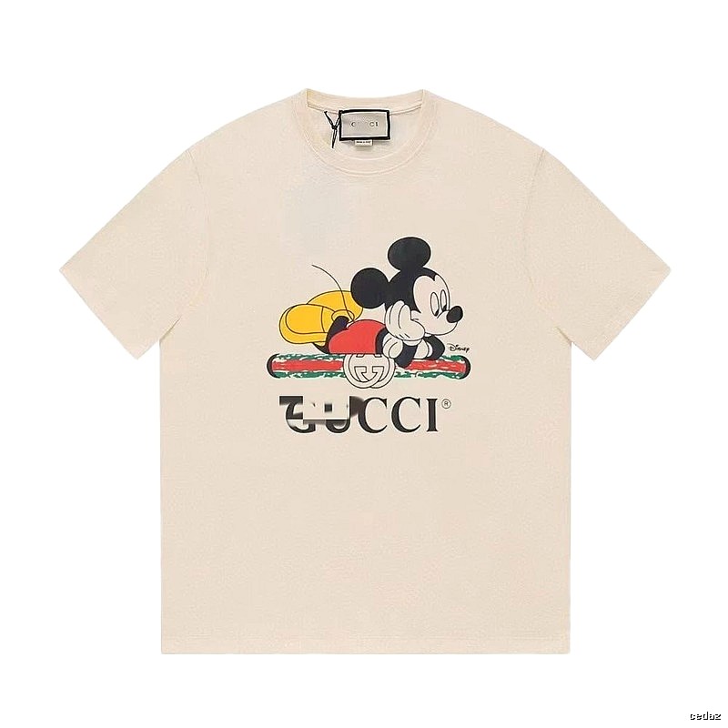 Gucci x Disney Mickey Mouse Co-branded Casual Off-white T-shirt