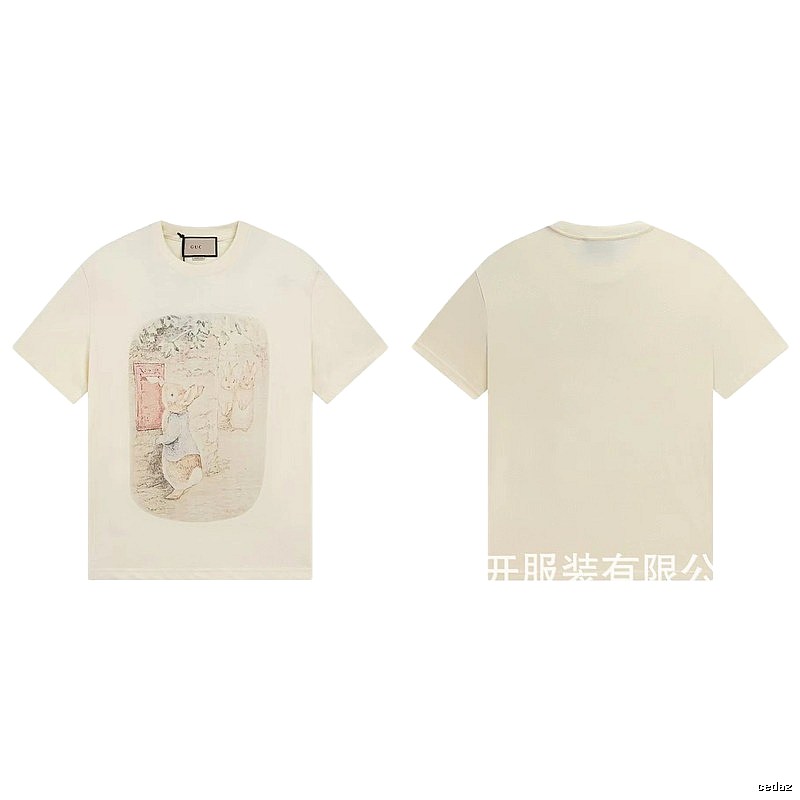 Gucci x Peter Rabbit Co-branded Vintage-style Off-white T-Shirt