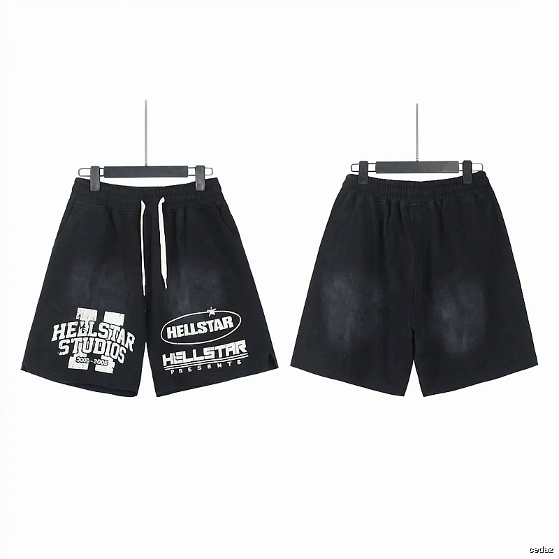 HELLSTAR American-style black shorts