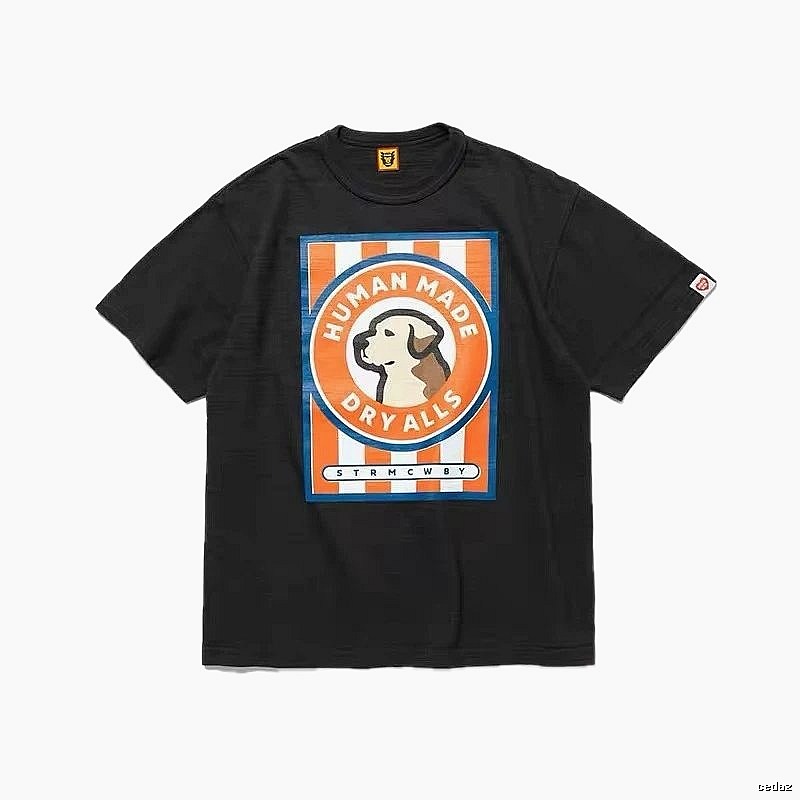 HUMAN MADE DRYALLS Vintage Style Black T-shirt
