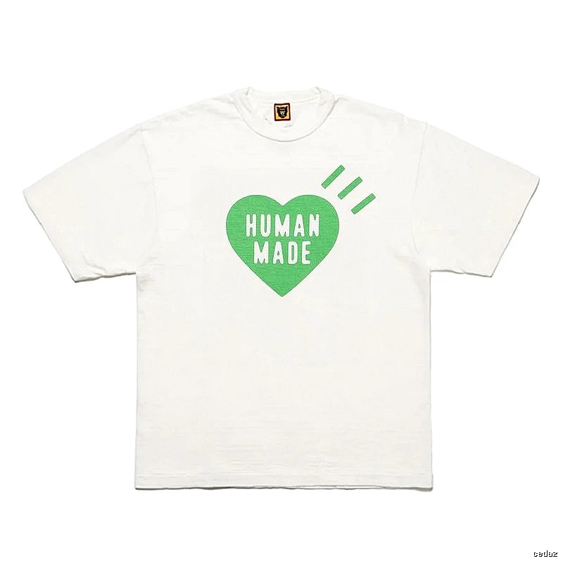 Human Made Logo Detail Heart logo T-shirt Black Green Human with Relaxed Feel