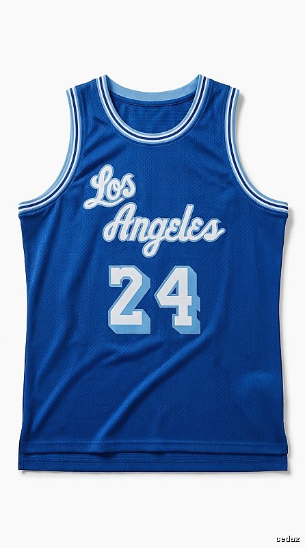 Kobe Los Angeles style blue vest