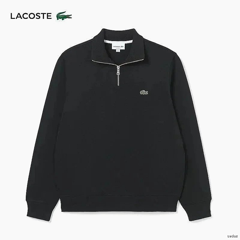 Lacoste Classic Quarter-zip sweatshirt Black Quarter Zip for Daily Styling