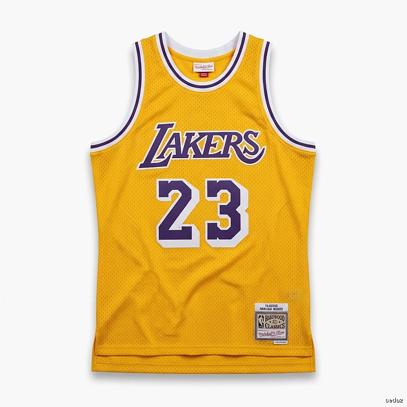 LBJ Lakers retro yellow jersey
