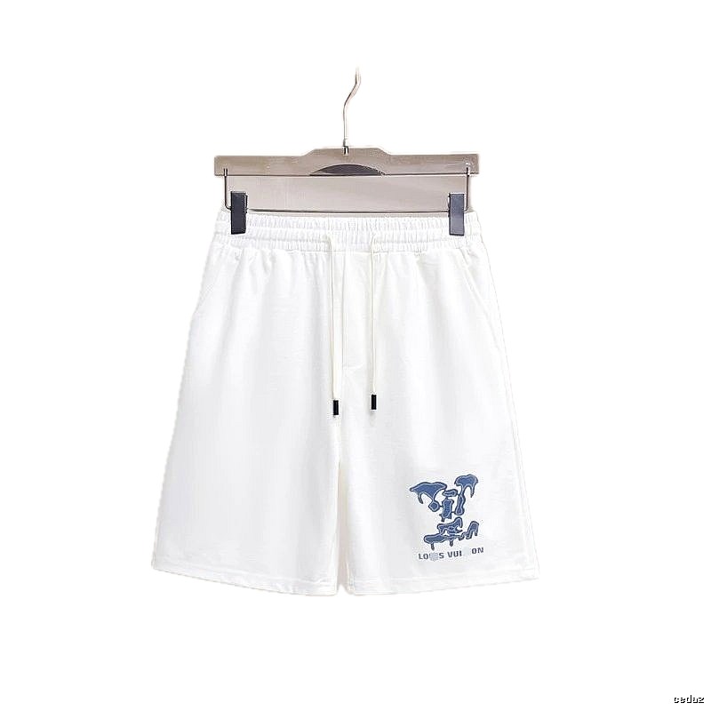 Louis Vuitton Graffiti Casual Style White Shorts