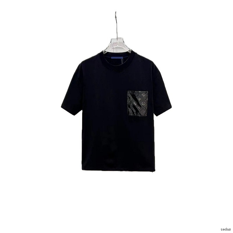 Louis Vuitton Monogram Casual Style Black T-Shirt